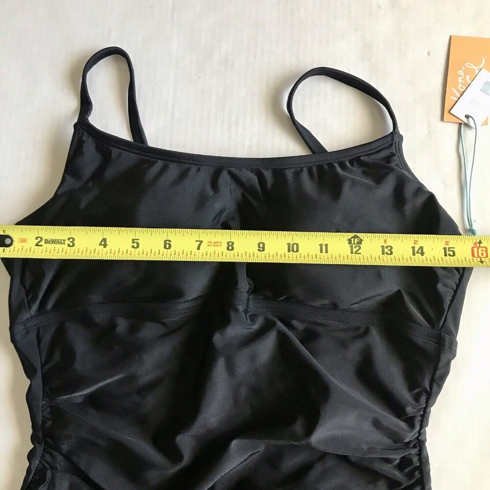 Kona Sol‎ Women's XL (16) Full Coverage Shirred Front One Piece Swimsuit - Picture 6 of 9